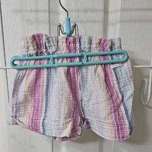 Calvin Klein Jeans Kids Striped Shorts - Pink, Purple, White Size 6